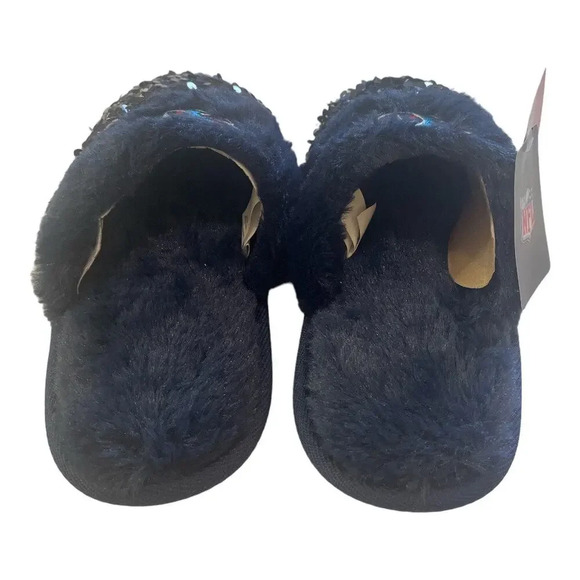 FOCO Women's NFL Tennessee Titans Ladies Sequin Fashion Slippers Size Small 5-6 - Picture 3 of 6
